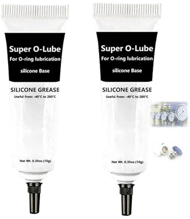 Plumber's Choice Silicone Grease | 2-Pack High-Performance O-Ring Lubricant for Plumbing Valves & Faucets Waterproof & Long-Lasting Seal Non-Toxic & Safe for Potable Water Systems