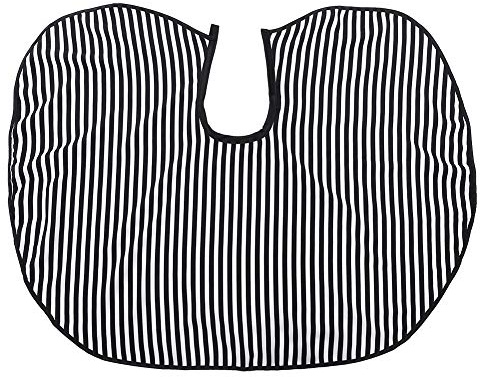 Yinhing Mjukt Tyg Hårklippning Frisör Cape Frisörsalong Klänning Haklapp Förkläde Vertikala Ränder Professionell Kvalitet Bekväm Styling Cape för Salongstylister och Frisörer En Storlek
