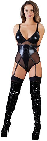 Cottelli Collection Damen 26414701051 Body, Schwarz (Nero 001), 54 (Herstellergröße: X-Large)