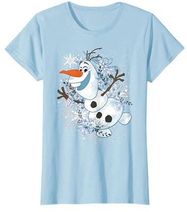 Disney Die Eiskönigin Olaf Tanzt in den Schneeflocken Grafik T-Shirt