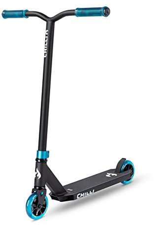 Titel: Chilli Pro Scooter Base S | High-End Stunt Scooter | Der perfekte Einsteiger Stunt Scooter für die kleinsten | Gesamthöhe vo 79 cm | 110 mm PU Räder mit ABEC 9 Bearings | Blau