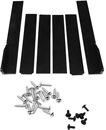 Universal-Seitenschweller, 6 Stück Universal-Seitenschweller, ABS, Schwarz, Biegbar, Hohe Zähigkeit, Kratzfest, Außenseite, Unterseite, Endlinie für Automobile