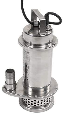 JMorCO Pompa sommergibile per acque reflue, 220 V Ampia Applicazione Acciaio Inossidabile 370 W Pompa ad Alto Flusso Protezione Termica per ingegneria