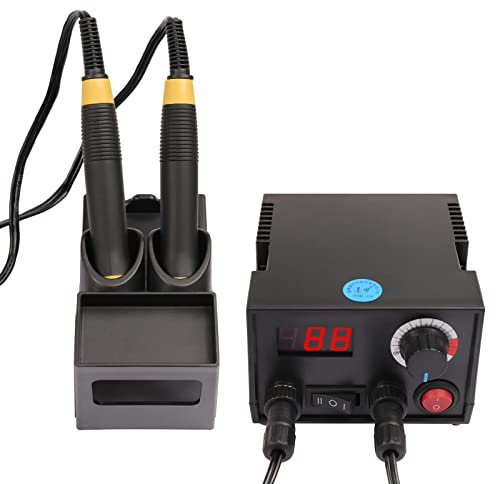 Holzbrenner-Set 220V 60W Lötkolben Brandmalerei Stift, 0-700℃ Einstellbarer Temperatur Holzbrenner Stift, mit 20 Stück Pyrographie-Draht-Spitzen für Holz, Leder (Schwarz)