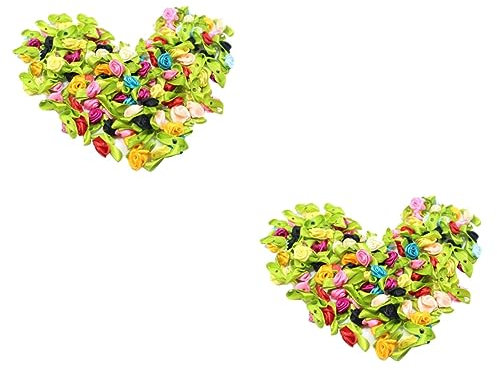 Warmhm 200stücke Kunstrose Blütenköpfe Für Bastelprojekte Lifelike Imitation Rosen Für Hochzeiten Partys Und DIY Dekorationen Zufälligen Farben