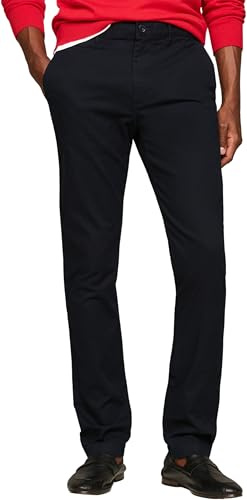 Tommy Hilfiger Chino Homme Bleecker Essential Twill Slim Fit, Bleu (Desert Sky), 29W/30L