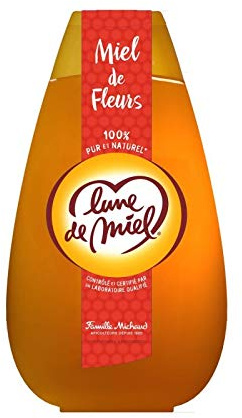 LUNE DE MIEL - Miel De Fleurs Liquide Doseur 1Kg - Trois Articles