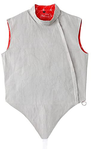 Professionelle Florettweste for Erwachsene Und Kinder Fecht-Metalljacke Fecht-Trainingsausrüstung (Dicke : Right hand, Size : 38#)