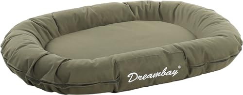 Flamingo Dreambay Ovales Hundebett – 80x60x14 cm, Perfekt für Beagle, Cocker Spaniel, Bulldogge, Border Collie usw.