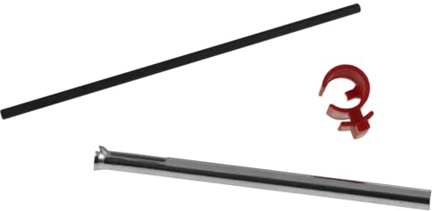 SRAM S7 Nabe Ersatzteil Set mit Druckstift, Röhrchen, Fixierbuchse rot | Für Clickbox, SRAM S7 und P5 Gang Naben; Schaltrohr 75 mm, Schaltstift 91 mm aus Stahl, rote Fixierbuchse; Wartung/Reparatur