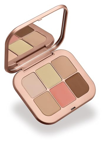 KIKO Milano Golden Oasis All Over Face Palette 01, Gesichtspalette Mit Concealer, Foundation, Bronzer Und Rouge