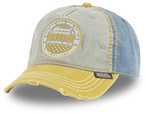 Von Dutch Cap Herren und Damen, Baseball Retro, Grau 01