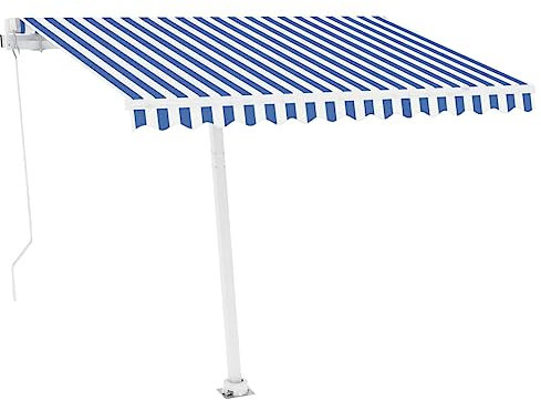 Generisch Store de balcon autoportant manuel - Extensible - Pour terrasse et jardin - 300 x 250 cm - Anthracite