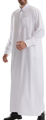 Caftán para hombres hombres musulmanes túnica étnica maxi vestido caftán camisas musulmanas árabe islámica abaya manga larga camisas caftán vestidos étnicos vestidos ramadán túnicas taiji ropa de