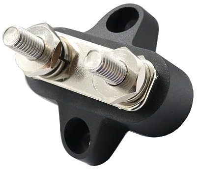 Garneck 48v Hochleistungs Stromverteilungsblock Doppelt M6 Anschluss Terminal Aus Glasfaserverstärktem Nylon Für Auto Boot Lkw Wohnmobil Reisebus