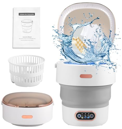 Mini Machine À Laver 13L,Machine À Laver Portable Avec Essoreuse, 3 Modes,Machine À Laver Mobile Avec Tuyau De Drainage,Machine À Laver De Camping Pour Sous-Vêtements,Vêtements De Bébé