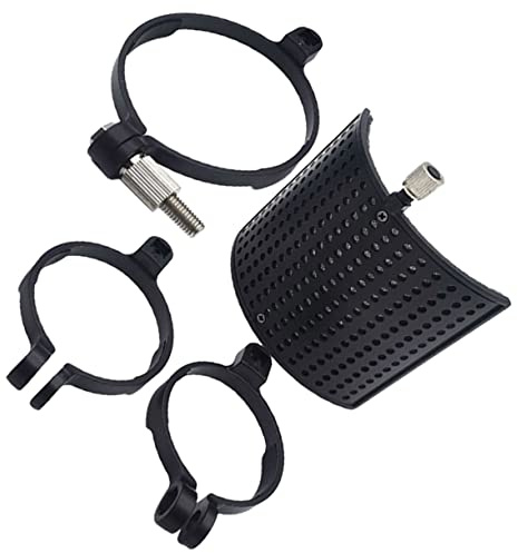 KAILIKETIY U-förmiger Mikrofon Isolationsschild mit Geräuschdämmung und Spritzschutz aus Metall und Abs für Tisch und Stehmikrofonständer Mikrofon Pop Filter Satz