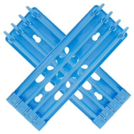 TOYANDONA Supporto Stabile in Plastica e Piede Anelli da di per Piccione Riutilizzabile Blu 2 Pezzi per Gestione Uccelli e Forniture per Corse