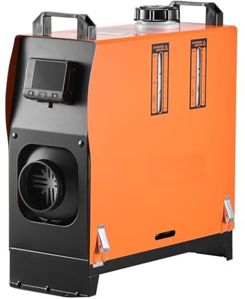 Riscaldatore diesel portatile da 12 V/24 V, riscaldatore ad aria diesel da 8 kW, riscaldatore da parcheggio tutto in uno da 5 l con telecomando, 0,18-0,36 l/h per camper, SUV, camion, pullman