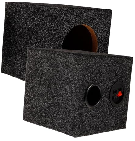 Toddmomy Cassa per Subwoofer Auto 4 Pollici in Legno Porta Singola, Contenitore per Sub-box Fai da Te per Appassionati e Professionisti, Miglioramento Audio e Bassi Profondi per Impianto