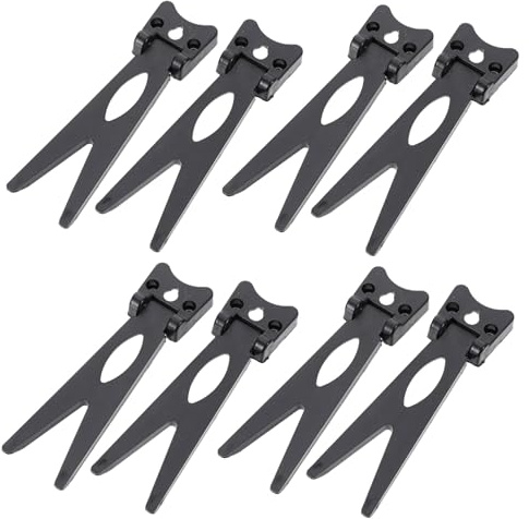 SHINEOFI 50 Soportes de Milano para Marcos de Fotos de Plástico Negro Pequeño, Portafotos para Escritorio, Compatibles Exhibidores y Estantes, Kit de 50 Piezas para Decoración del Hogar