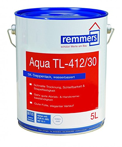 Remmers AQUA TL-412/20 TREPPENLACK - 5 LTR (FARBLOS MATT)