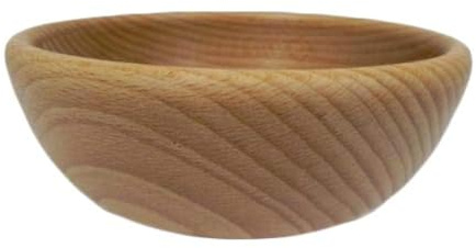 Wooden World Dekorative Obst- und Nussschale aus Holz - Rustikale Servierschale aus natürlichem Buchenholz für Snacks Chips Salate (18 cm)