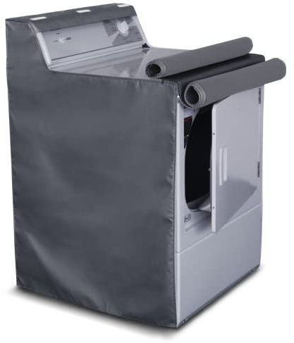 AKEfit Washing Machine Cover,Waterproof Dustproof Washing Cover with Zipper,Fit for Outside Top or Front Load Washer/Dryer,27W x 26D x 43H-Grey