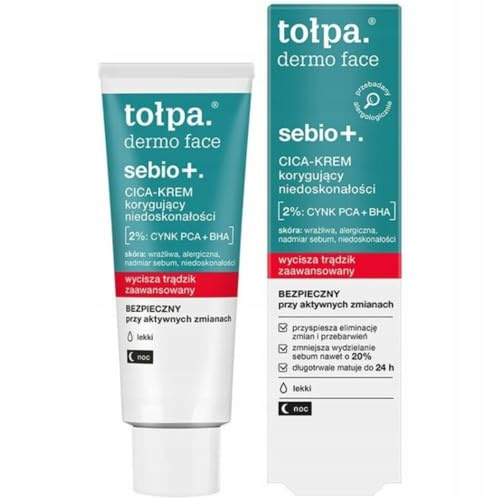 TOLPA DERMO FACE SEBIO+ CORRETTIVA IMPERFEZIONI CICA-CREMA CHIARA PER NOTTE