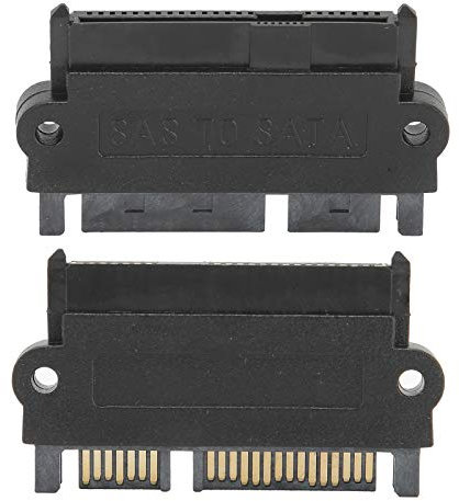 SAS to SATA Adapter, SF092 SAS 22 Pin to 7 Pin+15 Pin SATA Hard Disk Motherboard 15PIN Power Supply Converter (Black)