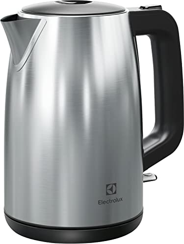 Electrolux Create 3 Vattenkokare Modell E3K1-3ST, Stor kanna på 1.7L, 360° roterbar bas med sladdförvaring, Automatisk säkerhetsavstängning i 3 steg, 1.7L, Stainless Steel