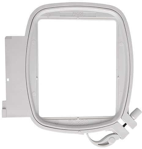 Nähwelt Flach Stickrahmen Creative Petite Square Hoop für Pfaff (80 x 80 mm) Creative Stickmaschinen, grau