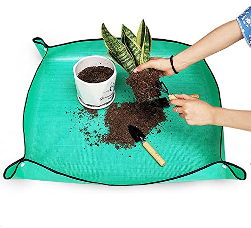 nuumee Wasserdichte PE-Matte, Anti-Schmutz-Pflanzen-Umtopfmatte, für Zuhause, Garten, Pflanzenpflege (75 x 50 cm)