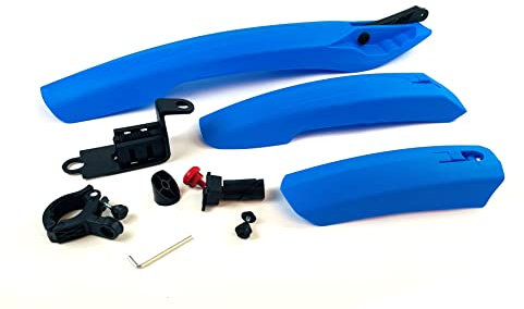 MAXXONI 3 x Teiliges EXTRA BREIT Schutzbleche Spritzschutz Kotflügel Vorder- und Hinterrad Schmutzfänger Schutzblech für Fahrrad