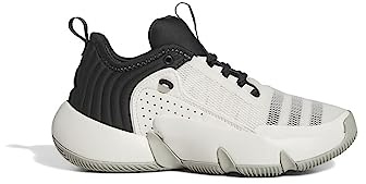 adidas Unisex Kinder Trae Unlimited Shoes, Cloud White/Carbon/Metal Grey, 36 2/3 EU