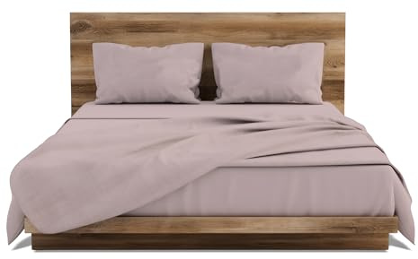 GEMITEX Completo Letto Made in Italy in 100% Cotone TINTA UNITA, MATRIMONIALE, Linea COTONE IN, colore ROSA CIPRIA, con TRATTAMENTO ANTIPILLING e ANALLERGICO GEMITEX