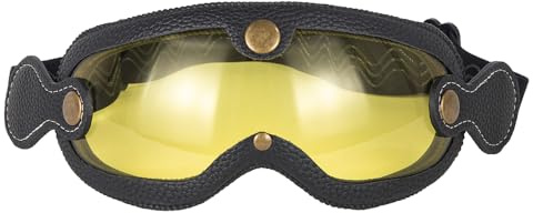 evomosa Motorradbrille Reiten Brille für Frauen Männer Erwachsene Dirt Bike Off-Road Radfahren Sport Anti-Kratz winddicht Brille (Schwarz Gelb)