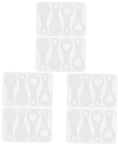 STOBOK 6pièces Moule pour Jeton De Chariot De Courses Moule De Porte-clé pour Créations Artisanales Et Décorations Personnalisées