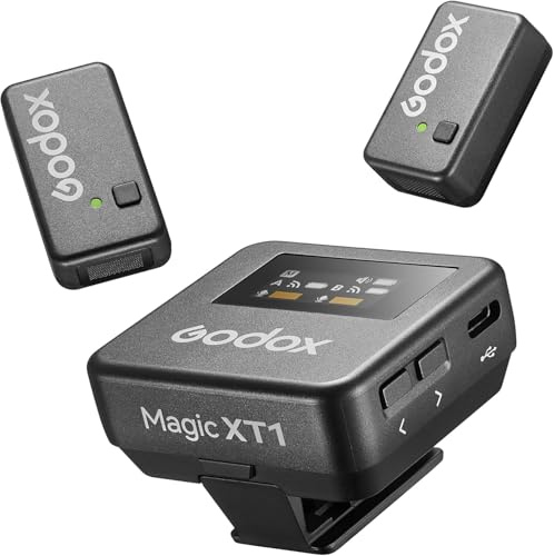 GODOX WEC Kit2 Microphone cravate sans fil USB-C, autonomie 8H, micro double canal 2,4 G, transmission 200 m, suppression bruit, étui de chargement