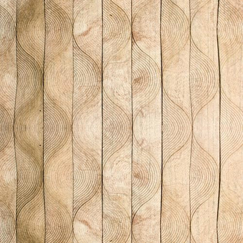 ANLIKY-Pro Papel pintado autoadhesivo con costuras geométricas de madera clara, papel de contacto despegable y adherible, 44X300CM, película decorativa removible para muebles de madera clara.
