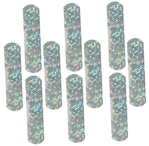 FRCOLOR Cartoon Glitter 10 Pack Care Stickers Waterproof Protectors Small Pe Material Temporary Bandaging Share Friends