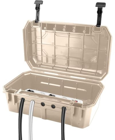 Caja eléctrica para exteriores a prueba de agua,Protector de enchufe para exteriores a prueba de agua - Caja eléctrica grande con tapa de salida para exteriores - Protector de cable para exteriores, c