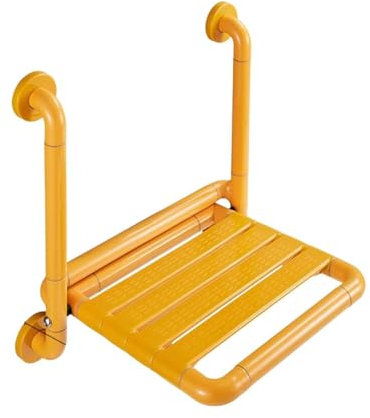 Klappbarer Duschsitz für die Wandmontage,Klappbarer Rutschfester Duschstuhl Mit Armlehne Duschklappsitz für Wandmontage Dusche bis 120kg Duschhocker Duschstuhl Duschsitz Hocker für Senioren A
