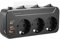 Presa Schuko Multipla con Interruttore,Presa Multipla Salvaspazio,Ciabatta Multipresa con USB Ricarica Rapida PD20W,Multipresa 3 Posti Protezione Sovratensione,Tedesca Adattatore Tripla Parete,Nero