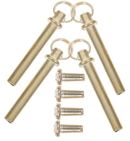 Gadpiparty 4 Juegos de Kits de Reparación para Abanicos Plegables Remaches Metálicos Dorados y Anillas de Borla, Accesorios para Ventiladores de Mano Hechos a Mano Ideales para Bricolaje