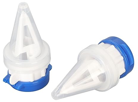 2pcs Milk Bottle Pourers, Drink Deflector with Lid Milk Carton Pourer Extension Mouth Juice Pourer Spout Drink Dispenser for Home Kitchen