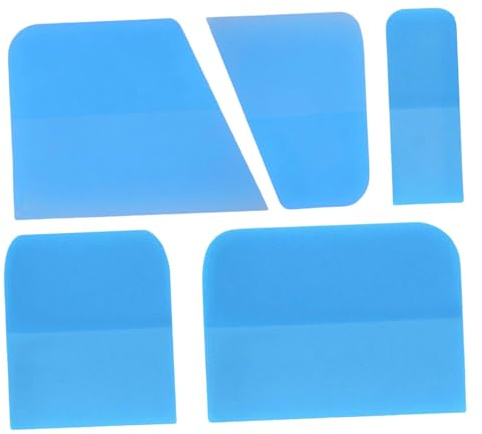 5 escobilla de goma de TPU flexible para protección de pintura de coche, película y varias tareas de limpieza para coche