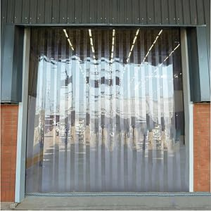 AGLZWY PVC Lamellenvorhang Streifenvorhang 105 x 200 cm Clear Kit
