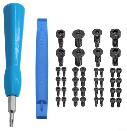 Zilimontt Replacement Security Screws and Doorbell Kit Design Having Ring Screwdriver Models Includes 2 Doubleended Screwdrivers 40 Screws Magnetic Tip for Compatible