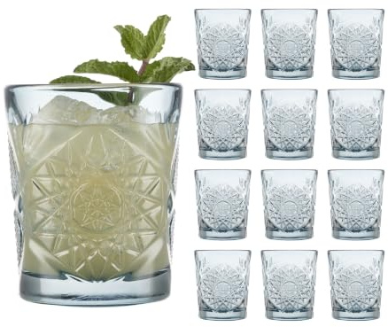 LIBBEY 71104 Trinkglas Blush Sapphire HOBSTAR, 355 ml, 12er Set, Blau